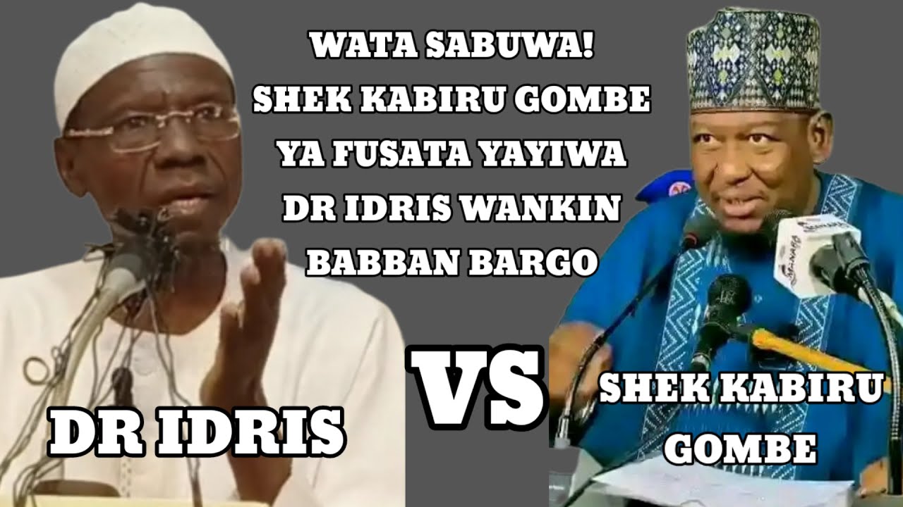 TURA TAKAI BANGO SHEK KABIRU GOMBE YA FUSATA YAYIWA DR IDRIS WANKIN BABBAN BARGO