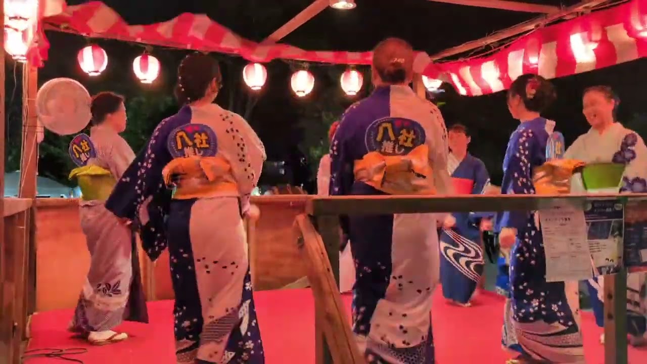 【銀座カンカン娘】　八社おやじの会盆踊り