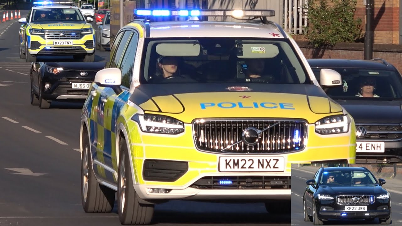 Marked 23 Plate VW Touareg Marked 22 Plate XC90  Unmarked 22 Plate Volvo V90 TFU Vehicles Responding