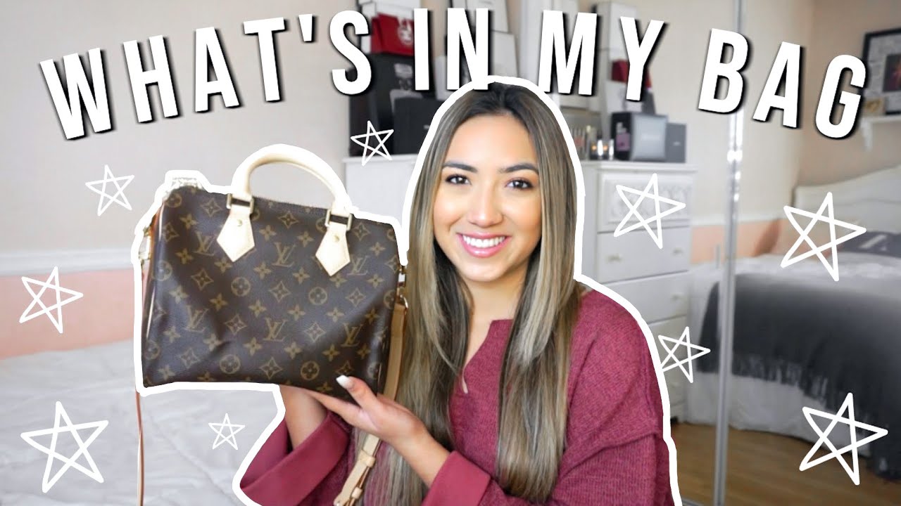 WHAT'S IN MY BAG 2020!! // LOUIS VUITTON SPEEDY B 25!!