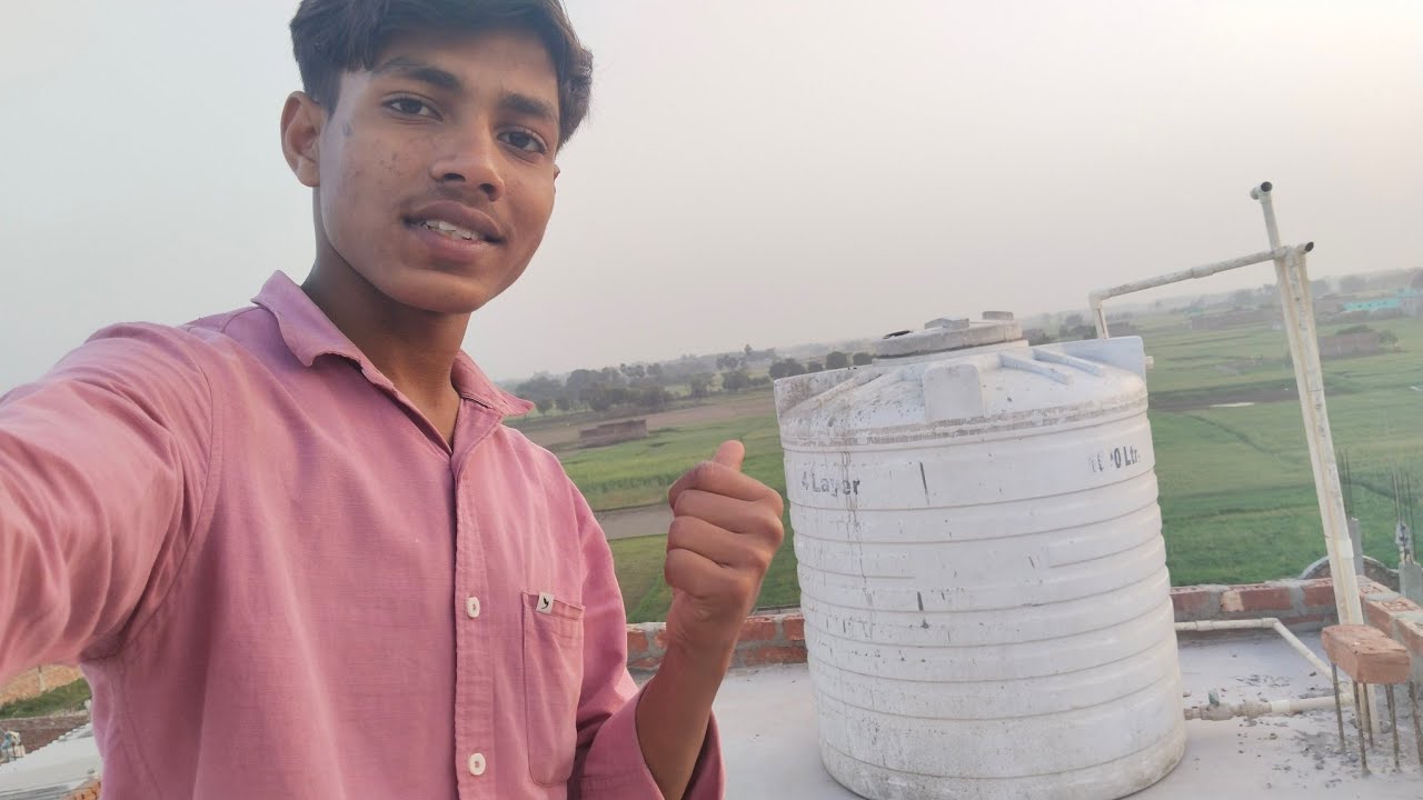 Finally Water Tank 💦 Laag Gaya Top Floor Pe 😀