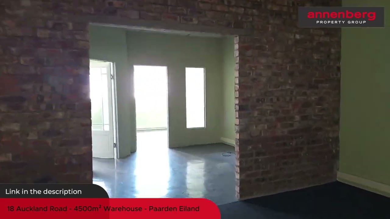 18 Auckland Road - 4500m&sup2; Warehouse - Paarden Eiland