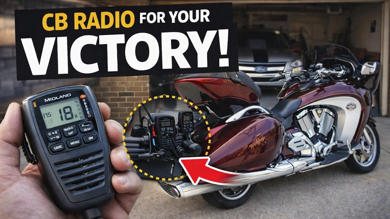 Midland 75-822 CB Radio Motorcycle Install