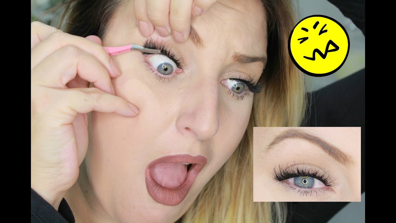 J'AI TEST&Eacute;: Mettre les faux cils par DESSOUS!