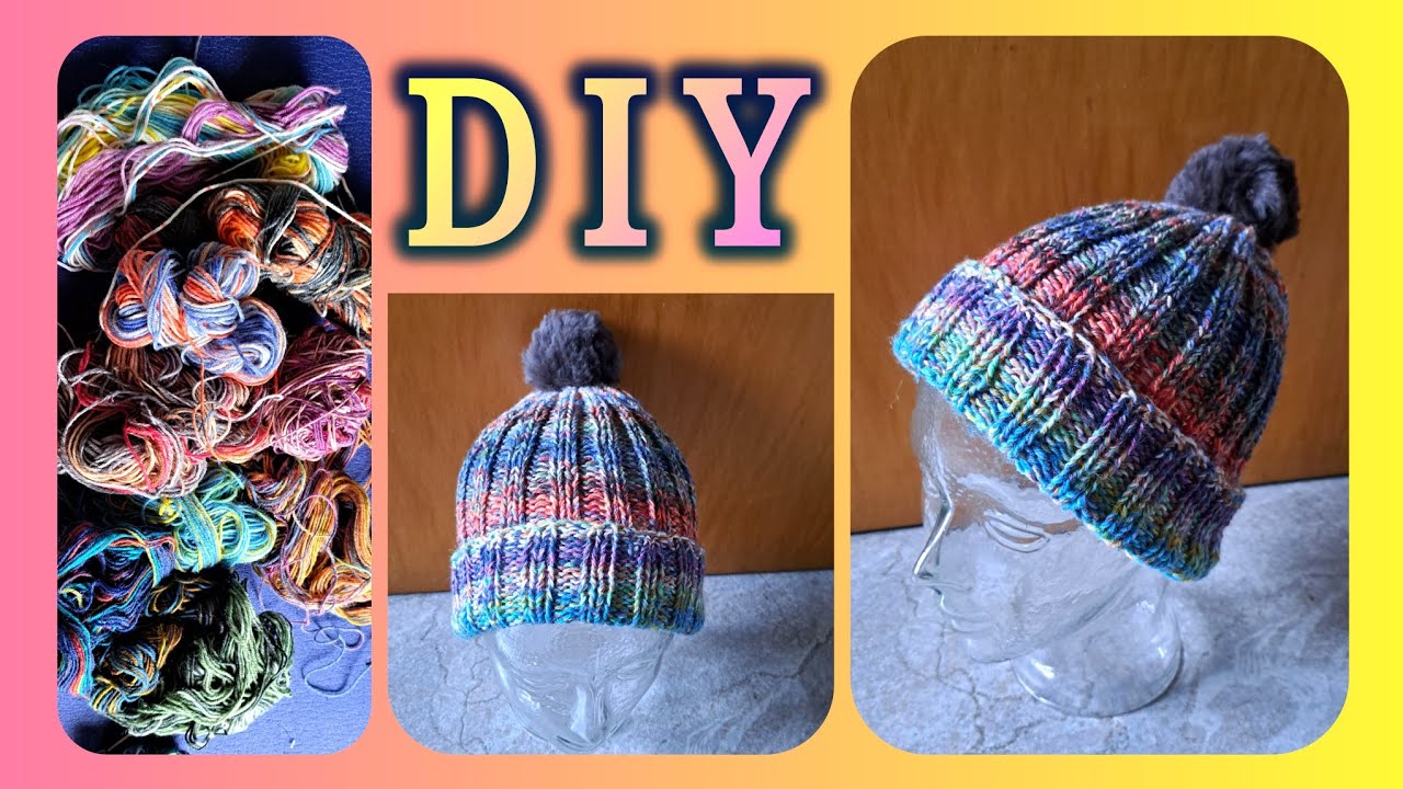Mütze stricken • Sockenwollreste verarbeiten  • DIY  * Julebuergerfee