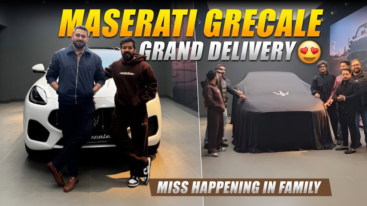 Maserati Grecale Grand Delivery 😍🔥| Miss Happening in Family 🥺
