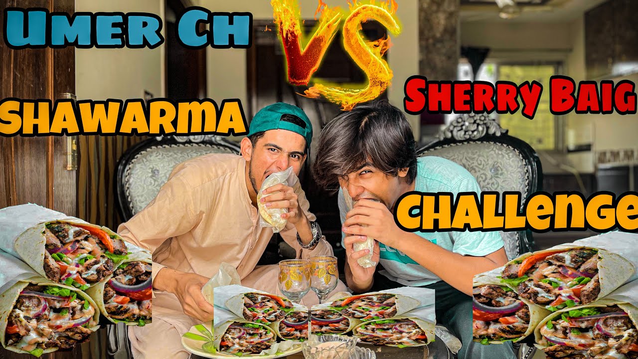 Crazy Shawarma Challenge 🥵 | Crazy Mukbang | Sherry Baig