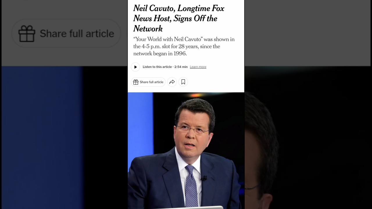 Neil Cavuto, Longtime Fox News Host , Signs off the Network | #Trump #usa #foxnews