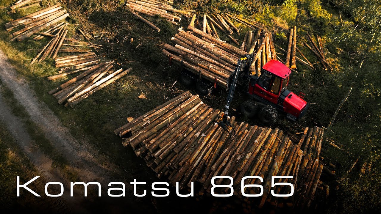 Komatsu 865 Forwarder, 4K