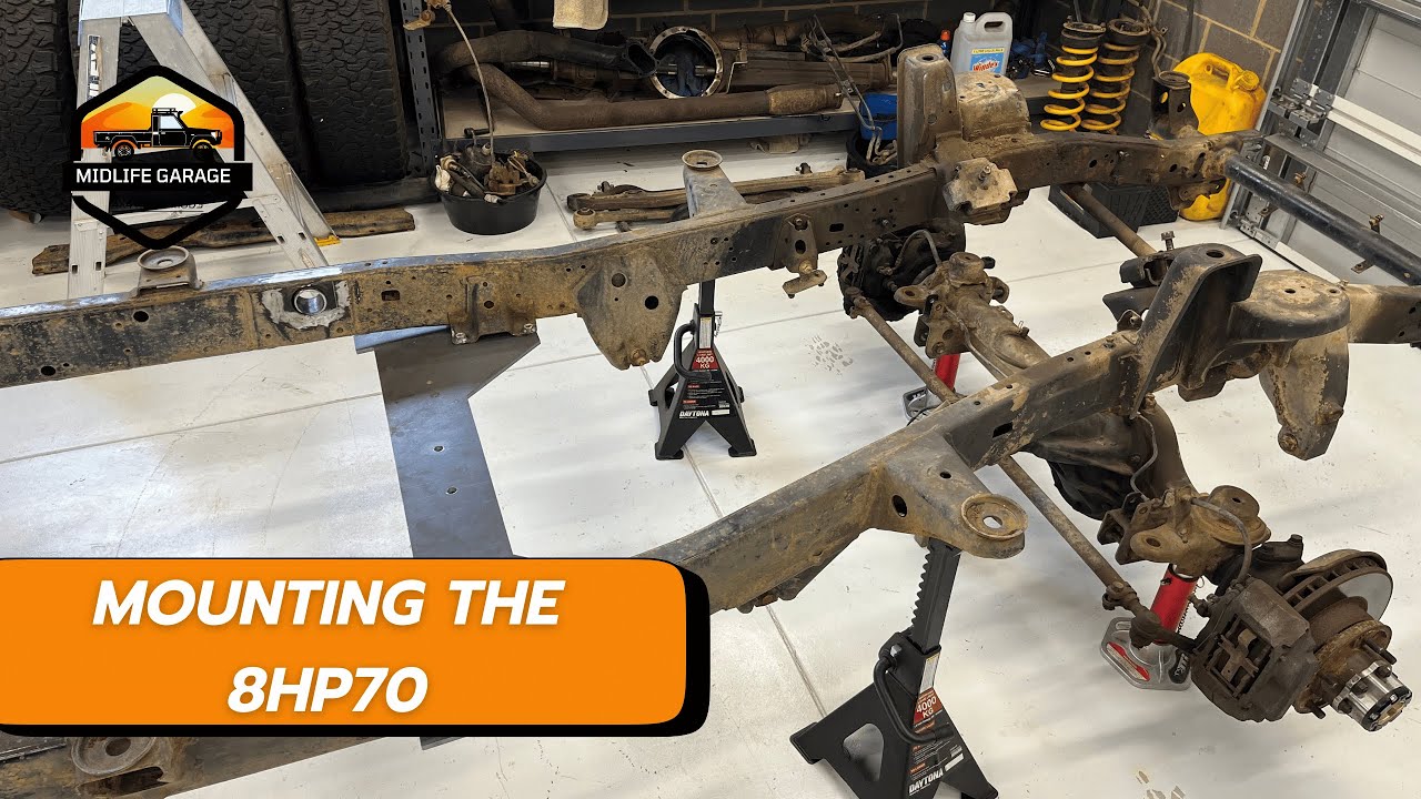 Mounting Transmission into Chassis with New Mount