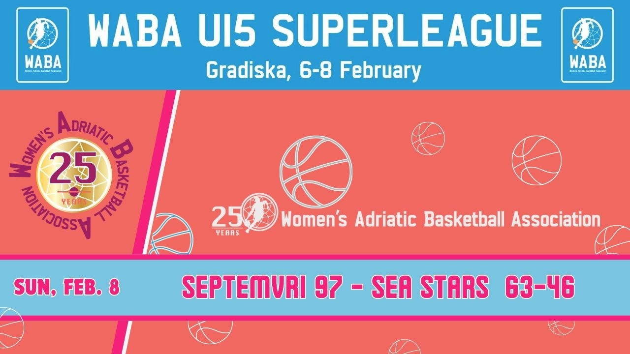 2025-26 WABA u15 Superleague: Septemvri 97-Sea Star 08/02 (11.00 CET)