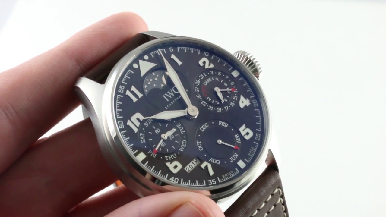 IWC Big Pilot’s Watch Perpetual Calendar “Antoine De Saint Exupery