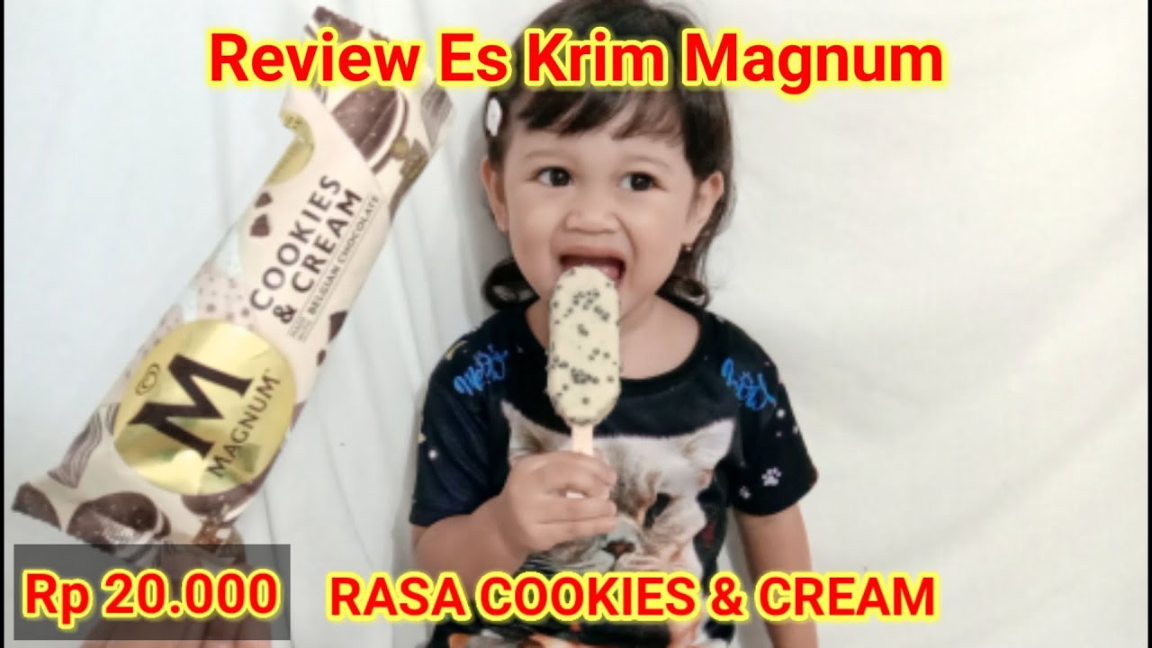 Review Es Krim Magnum Cookies & Cream. Harganya Rp 20.000 Bagaimana rasanya?