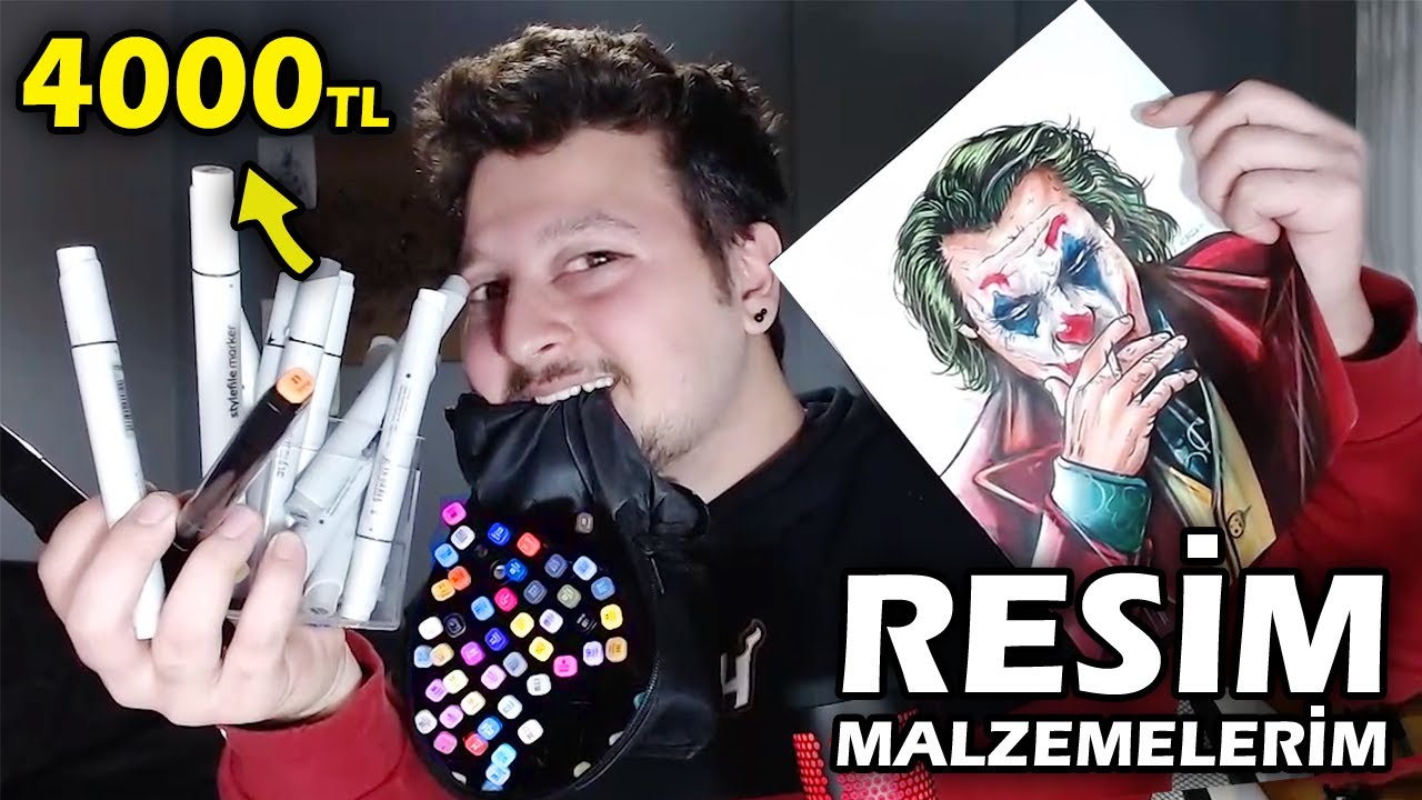 4000 TL' lik Kullandığım Resim Malzemelerim