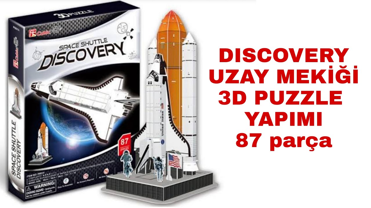 DISCOVERY UZAY  MEKİĞİ 3D PUZZLE YAPIMI! Space Shuttle Discovery