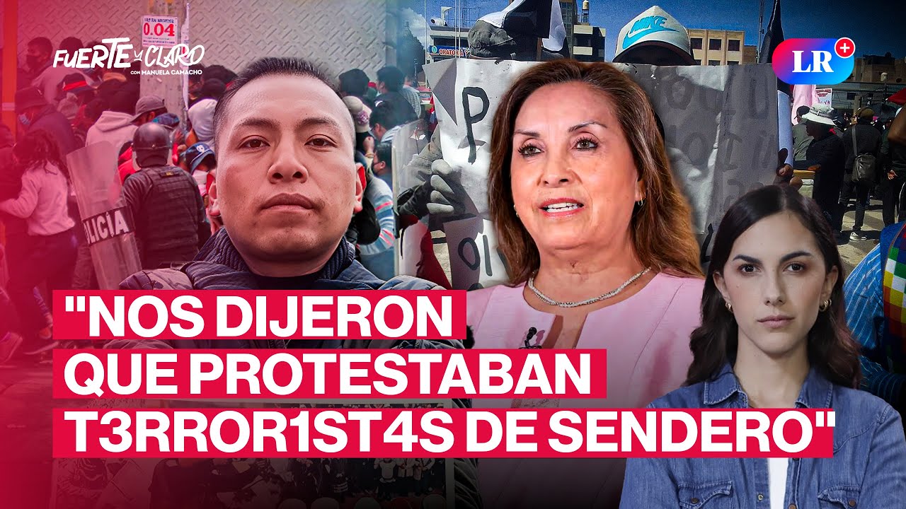 EXPOLICÍA CONFIRMA INFILTRACIÓN DE TERNAS EN PROTESTAS CONTRA BOLUARTE EN JULIACA | FUERTE Y CLARO