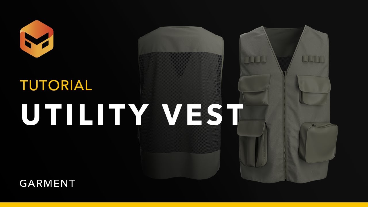 [Garment] Utility Vest in Marvelous Designer