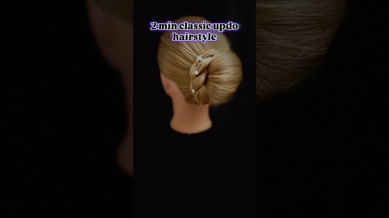 2 min Classic updo hairstyle 
