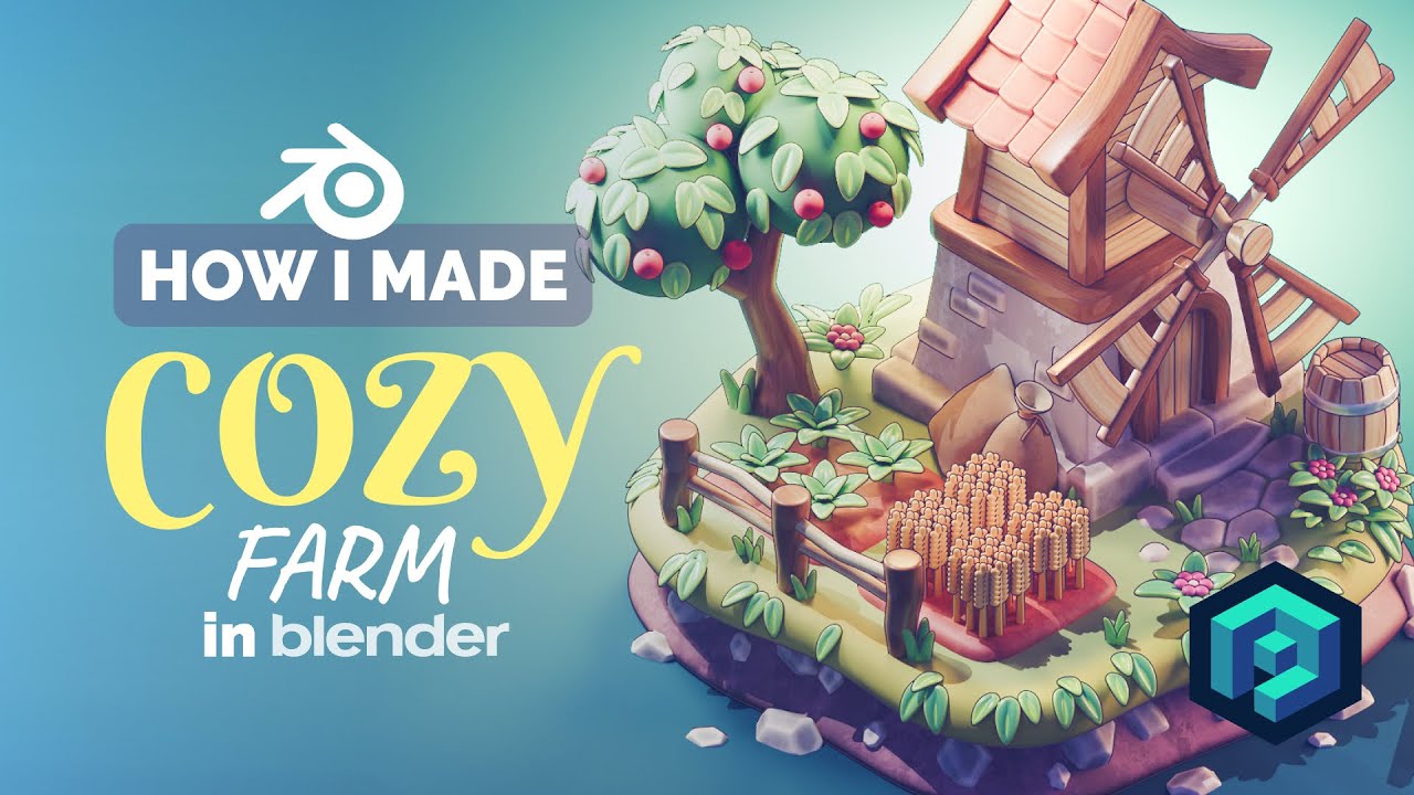Cozy Farm in Blender - 3D Modeling Process | Polygon Runway