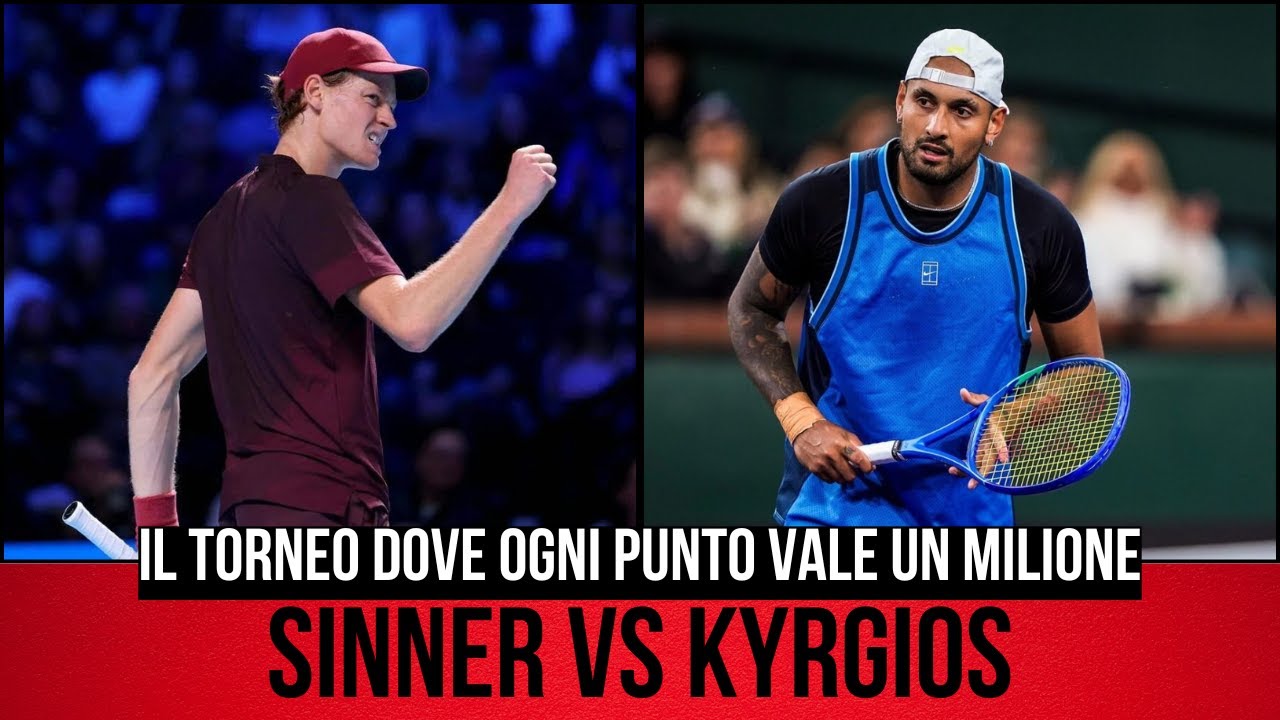 SINNER SFIDA KYRGIOS AL “MILLION DOLLAR SLAM”: UN PUNTO VALE UN MILIONE!