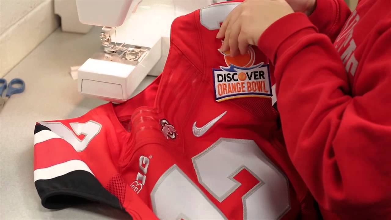 Check Out These Threads ... Bucks add Orange Bowl patch to Scarlet Jersey