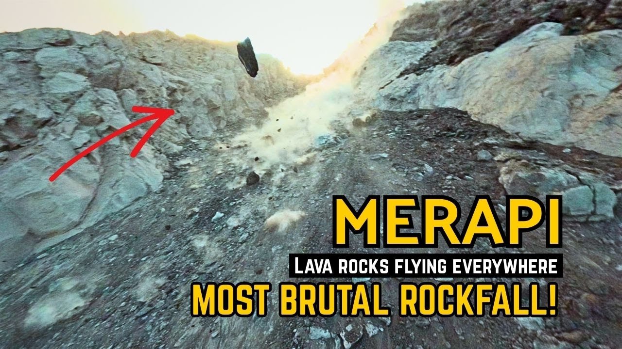 Merapi&rsquo;s BRUTAL Rockfall 😱 &ndash; Massive Lava Collapse Caught on Drone