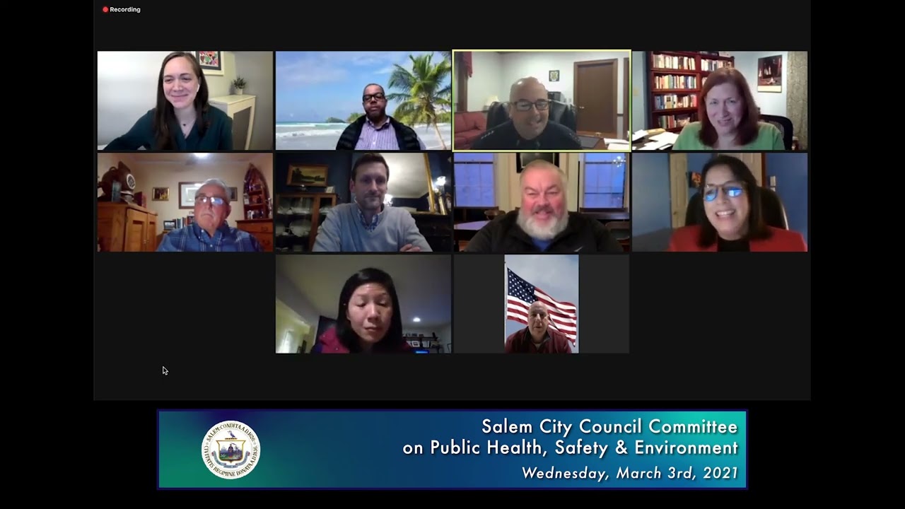 Salem, Massachusetts City Council Committee on Public Health and Safety Meeting 3/3/21
