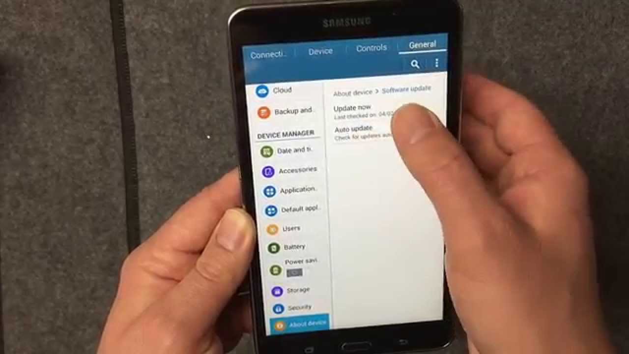 Samsung Galaxy Tab 4: Как выполнить обновление программного обеспечения