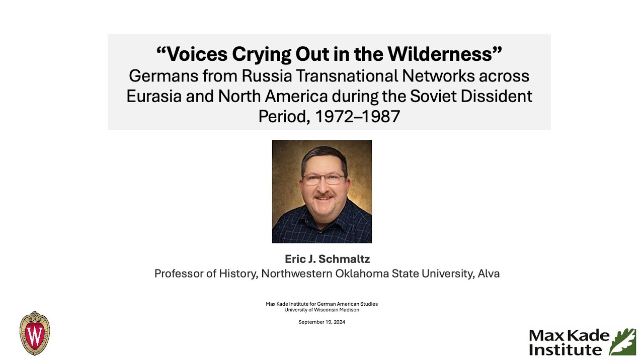 Eric J. Schmaltz: Russian German Transnational Networks during the Soviet Dissident Period, 1972–87