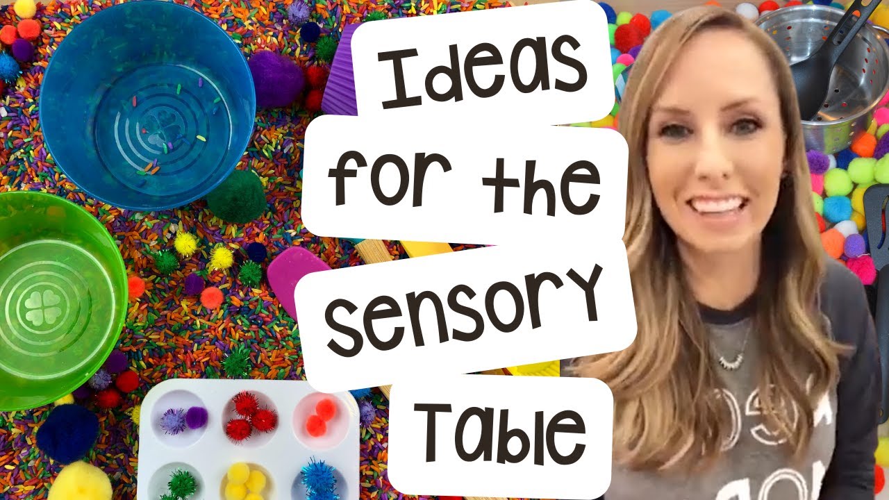 Ideas for the Sensory Table for Preschool, Pre-k, and Kindergarten