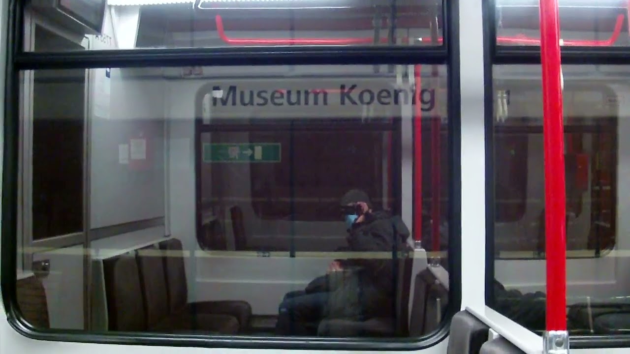 Bonn U Bahn Stadtbahn Mitfahrt  mit Linie 66 von Olof Palme Alle bis Bonn hbf