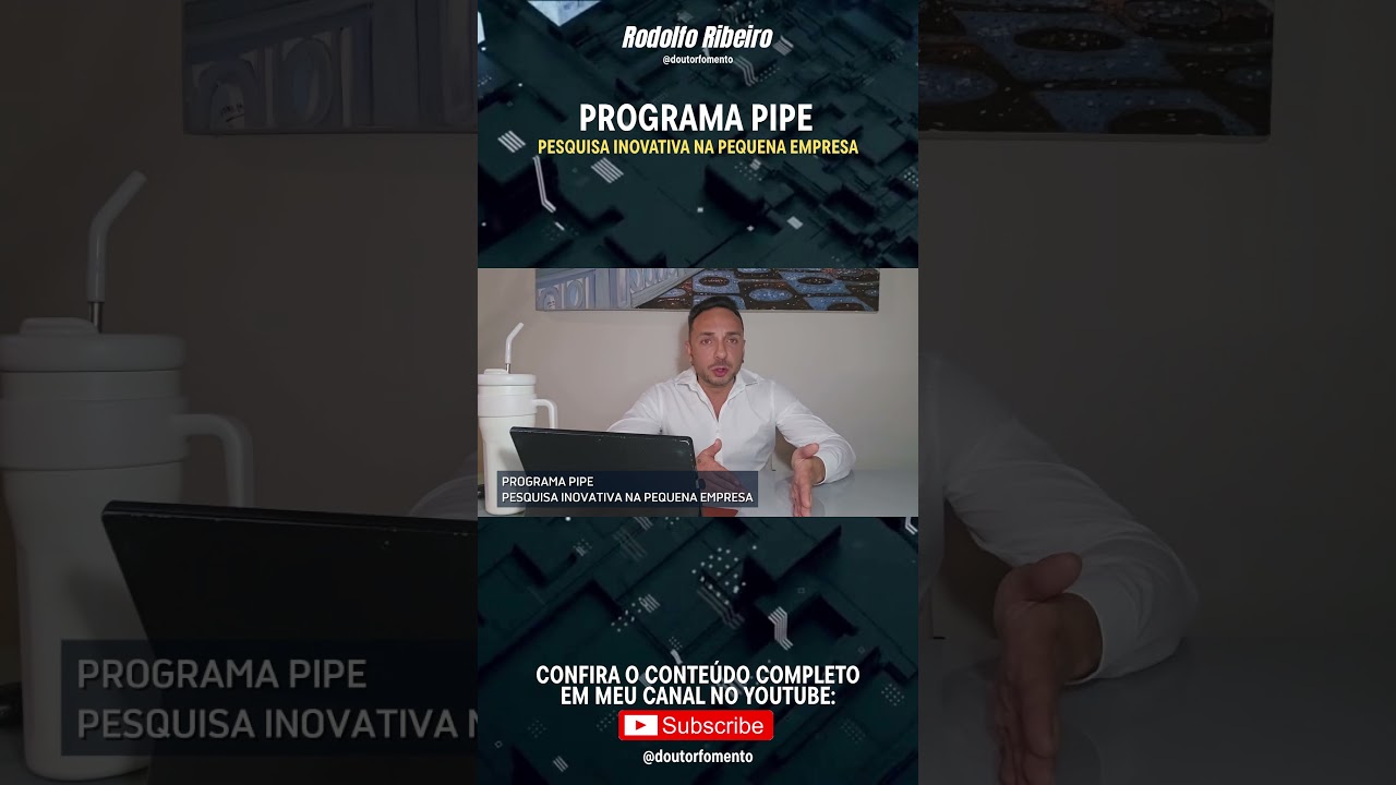 Rodolfo Ribeiro - PROGRAMA PIPE &ndash; Pesquisa Inovativa na Pequena Empresa, da FAPESP.  #doutorfomento