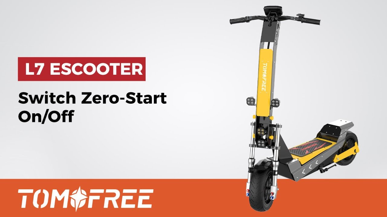 Tomofree L7 Electric Scooter  |  Switch the Zero Start ON or OFF