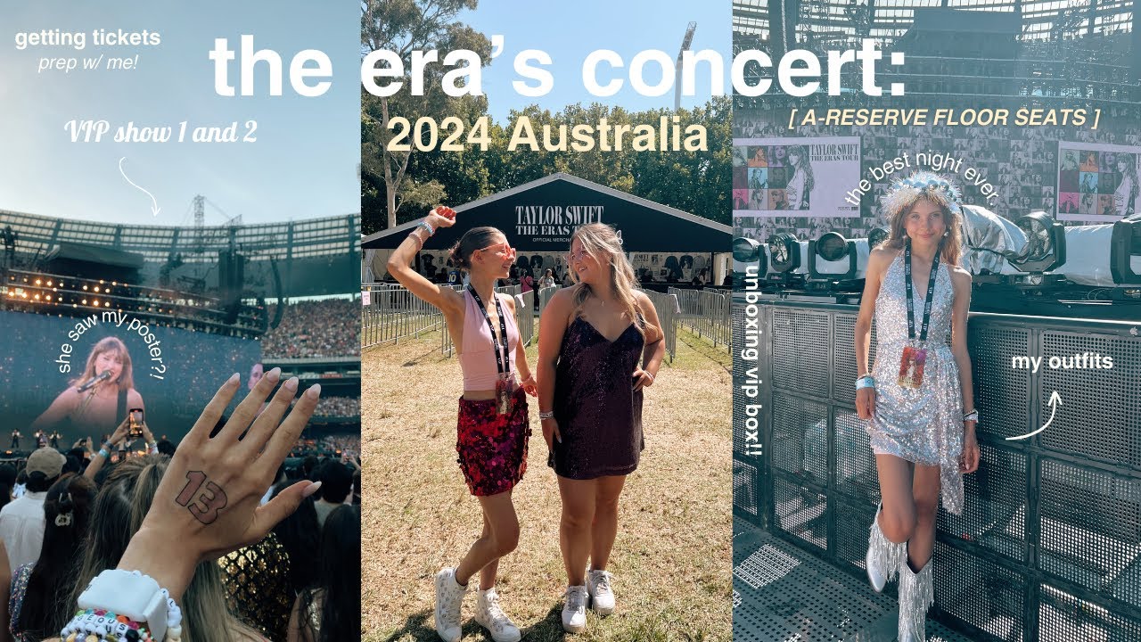 ERA'S TOUR VLOG: vip tickets, prep with me, costume, merchandise + 2 TAYLOR SWIFT shows!! 💗🪩