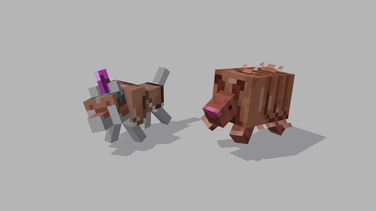 Ideas For The New Armadillo Mob - Minecraft Animation