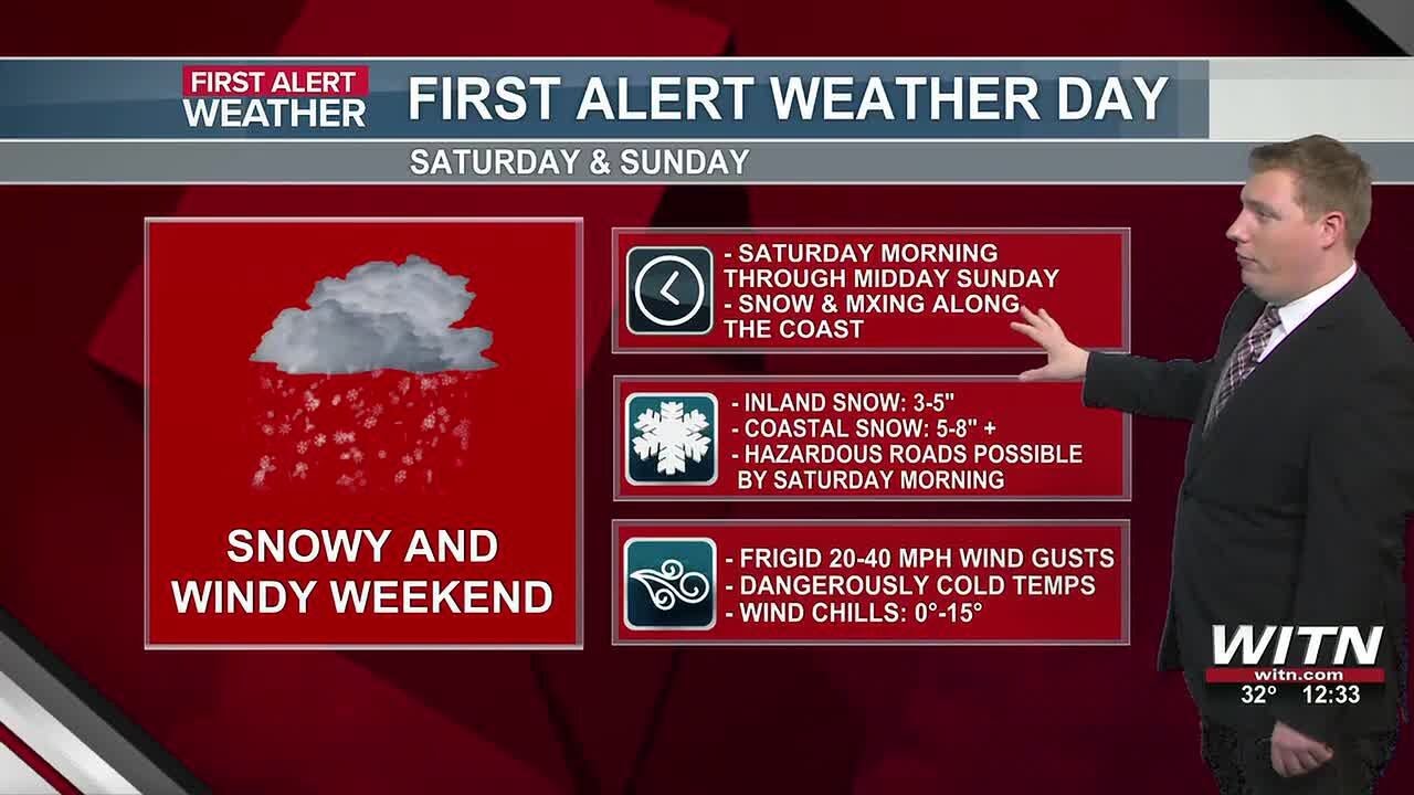 Chilly temperatures today & Friday; Winter weather this weekend