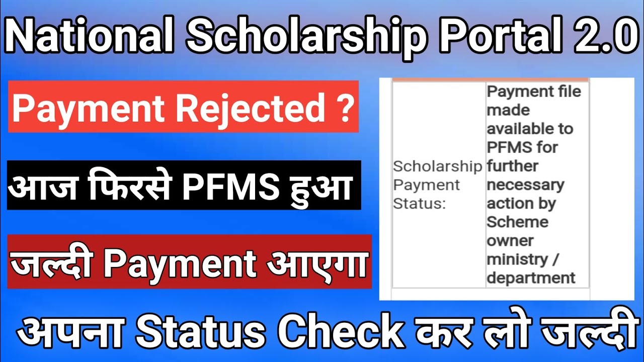 Breaking For Payment Rejected at PFMS | Again Payment Under Processing | @Rkhelpzone