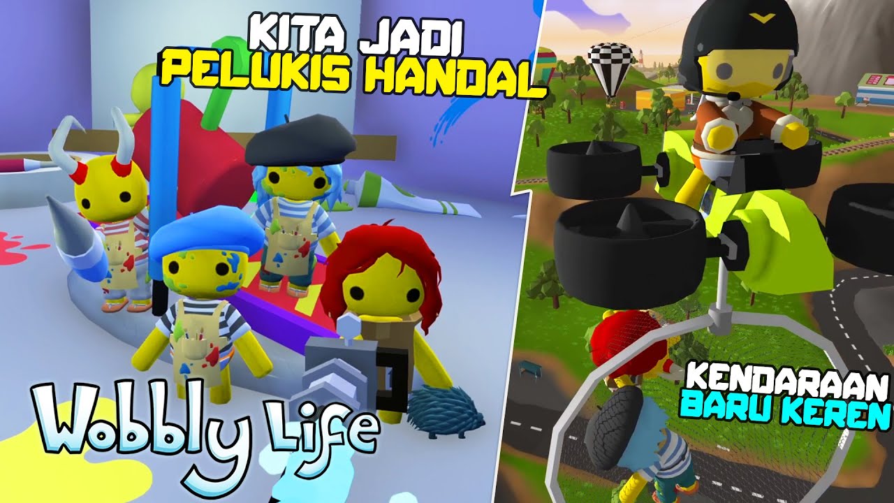 AKU dan ADIK-ADIKKu Jadi ANAK SENI !! Kendaraan BARU Super KEREN !?