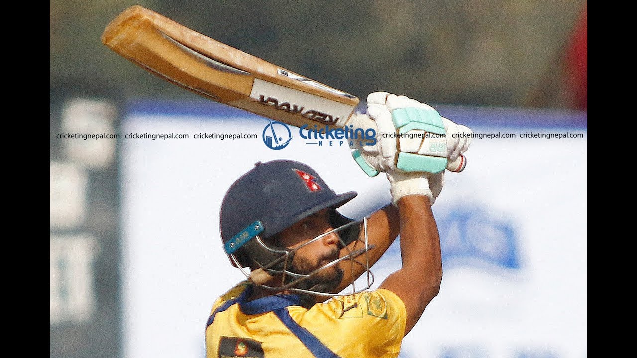 Aarif Sheikh aggressive 39* runs of 22 balls with 3 fours and 3 sixes against Biratnagar