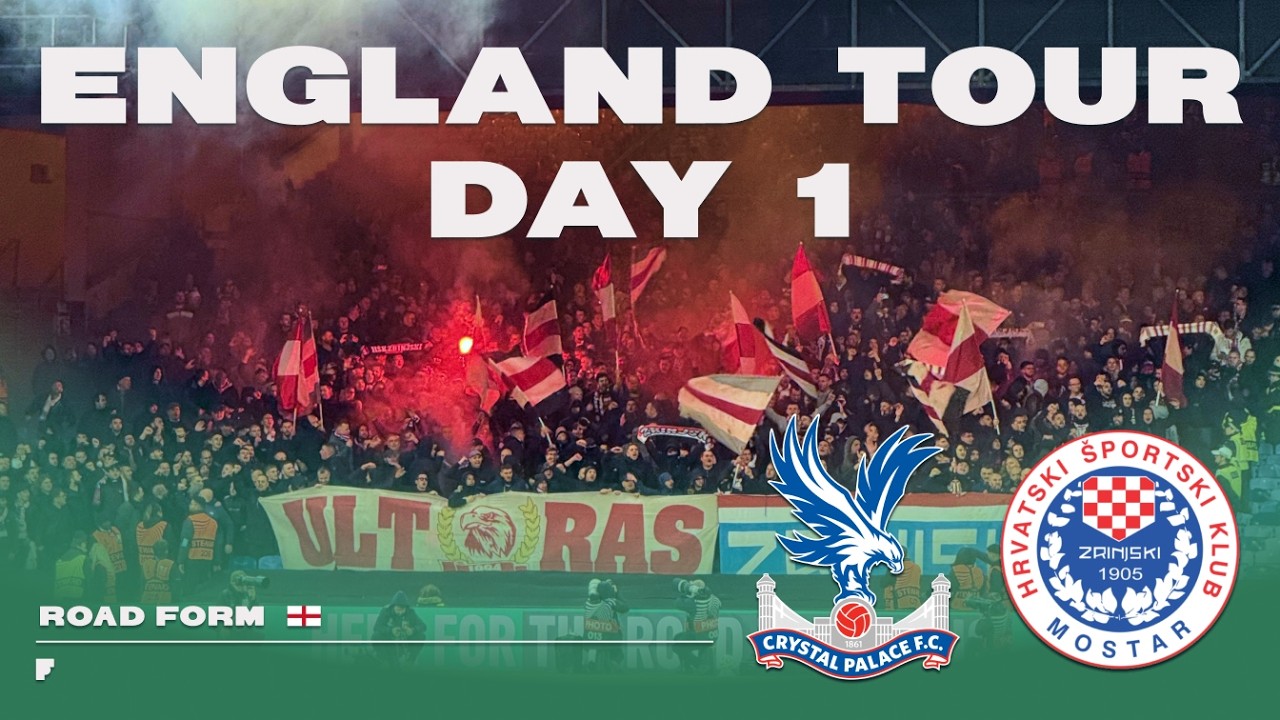 ENGLAND TOUR VLOG: DAY 1!  Crystal Palace at Selhurst Park in UEFA Conference League action!