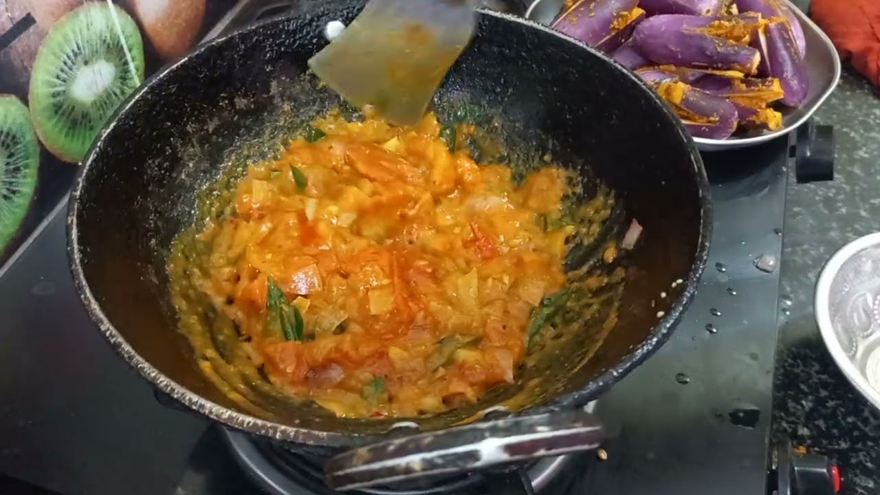 Stuffed  brinjal gravy.try panniparunga by.remy.kitchen 