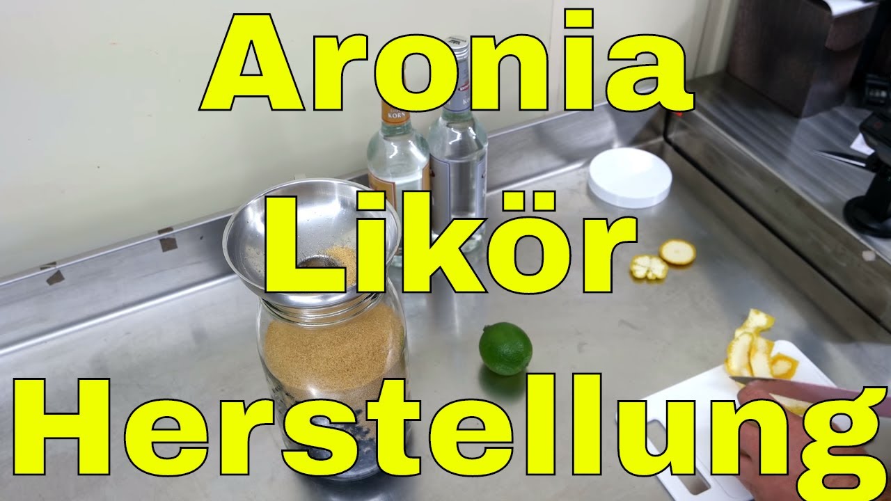 ✅ ✅ Aronia Likör Rezept - aus frischen Aronia Beeren selber machen  ✅✅