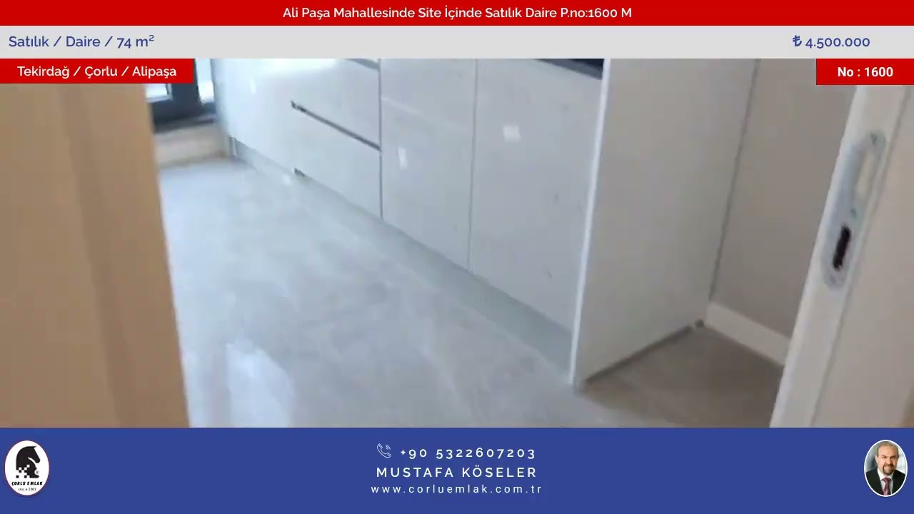Ali Paşa Mahallesinde Site İçinde Satılık Daire P.no:1600 M