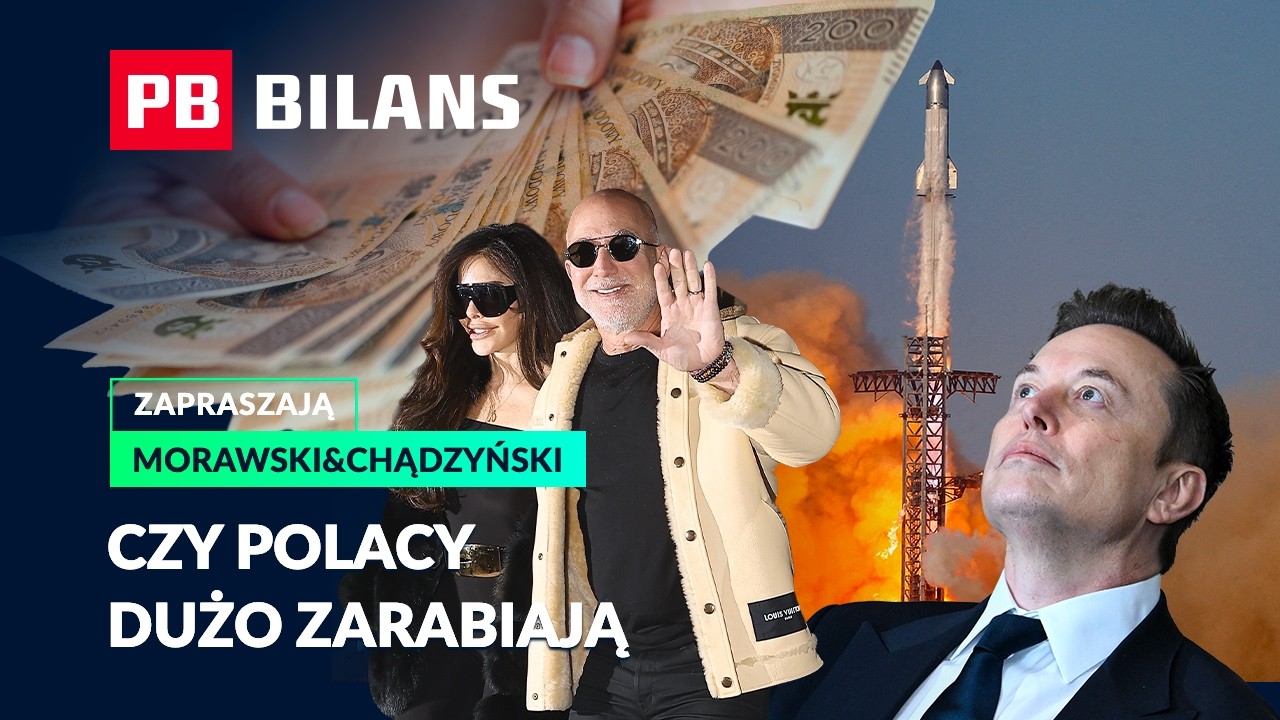 Polskie płace, ZUS kontra własne oszczędzanie na emeryturę i kosmiczna oferta SpaceX. PB BILANS