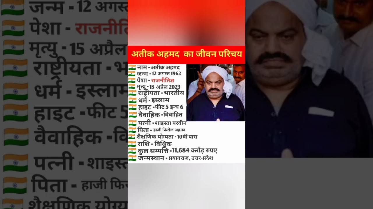 ||अतीक अहमद  का जीवन परिचय||biography of Atiq ahmed|| #biography #viral