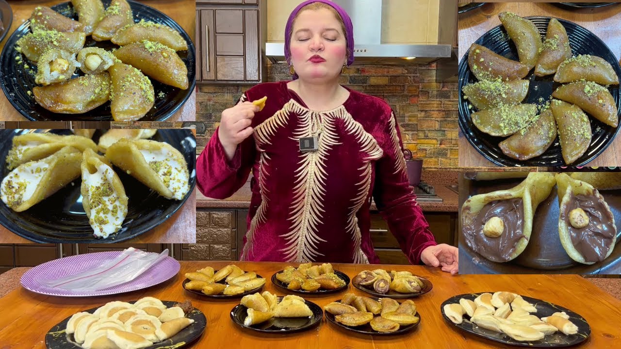 أحلى قطايف هتدوقيها ف حياتك ب 5 حشوات مختلفة و ازاى تظبطى الشربات👌