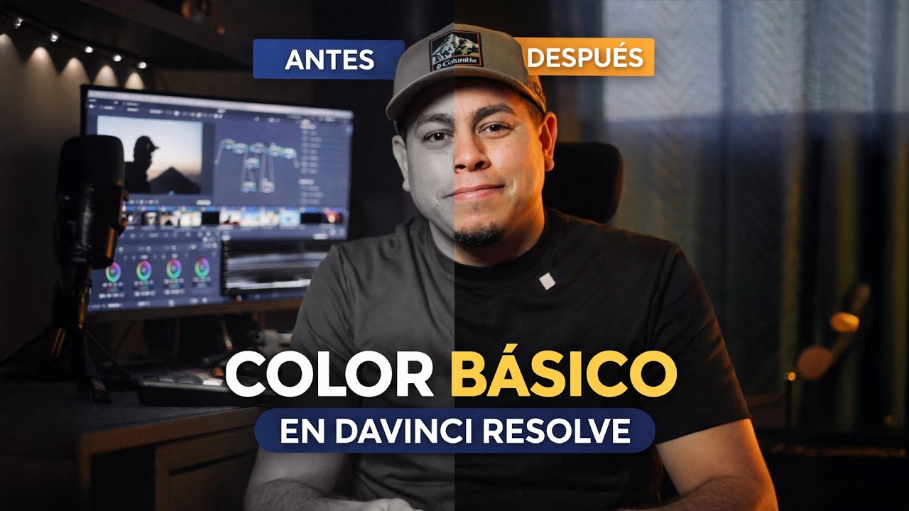 Color Básico en DaVinci Resolve 💫 | Tutorial de Colorización para Principiantes