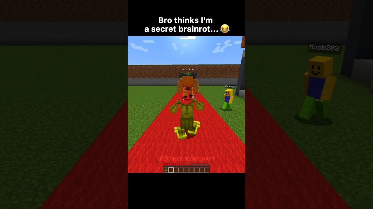 Steal a Brainrot Funny Hack In Minecraft😂 #minecraft #shorts