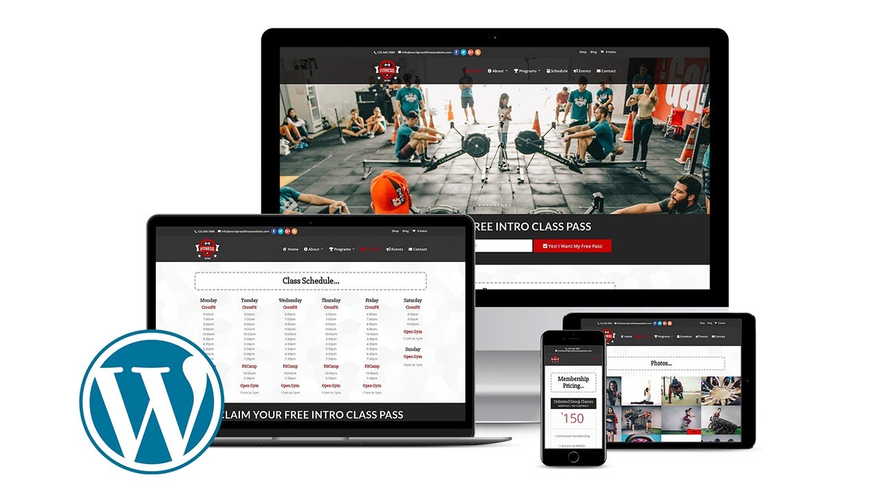 Overview of WordPress Fitness Website