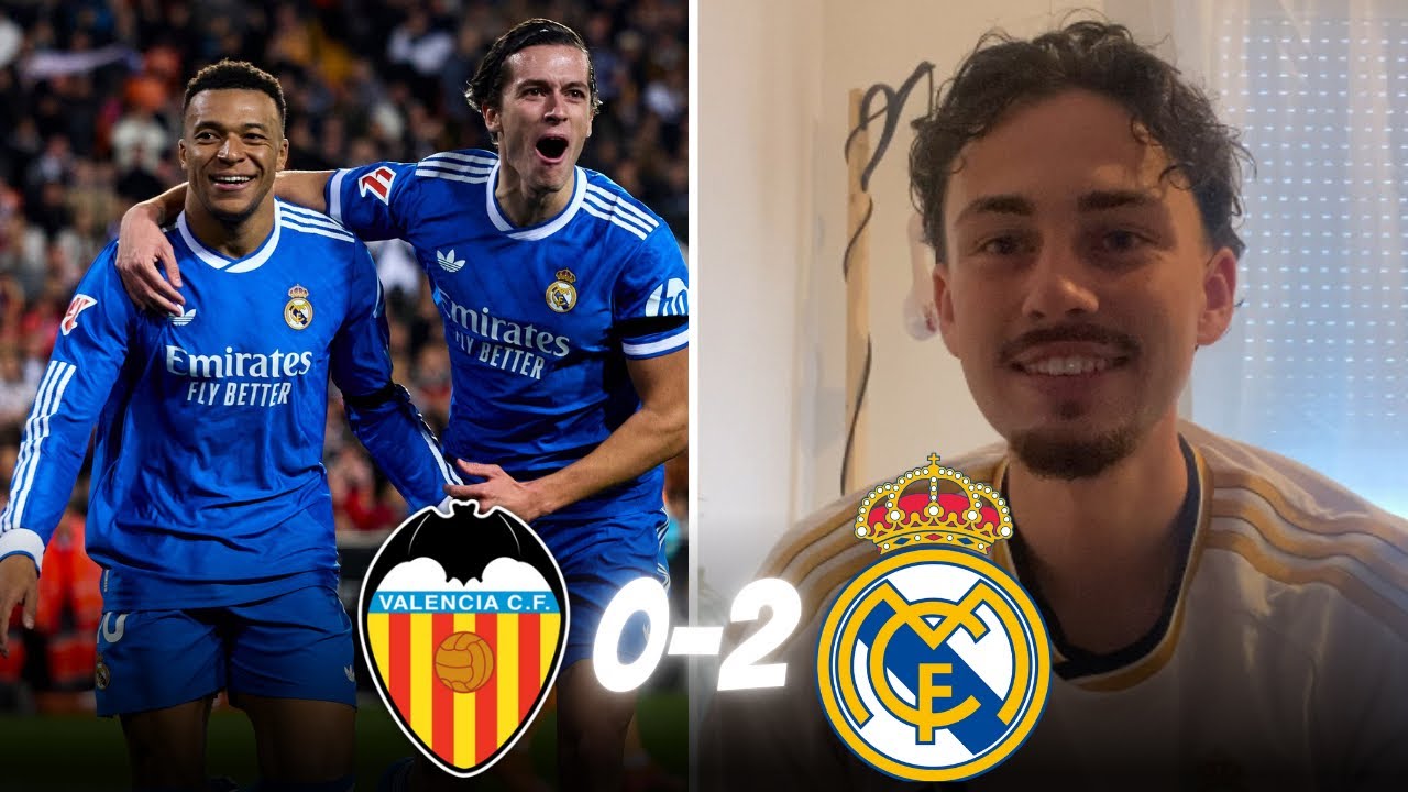 VALENCE 0-2 REAL MADRID EST-CE QU’ILS VONT SE RÉVEILLER ? CARRERAS & MBAPPÉ BUTEUR !